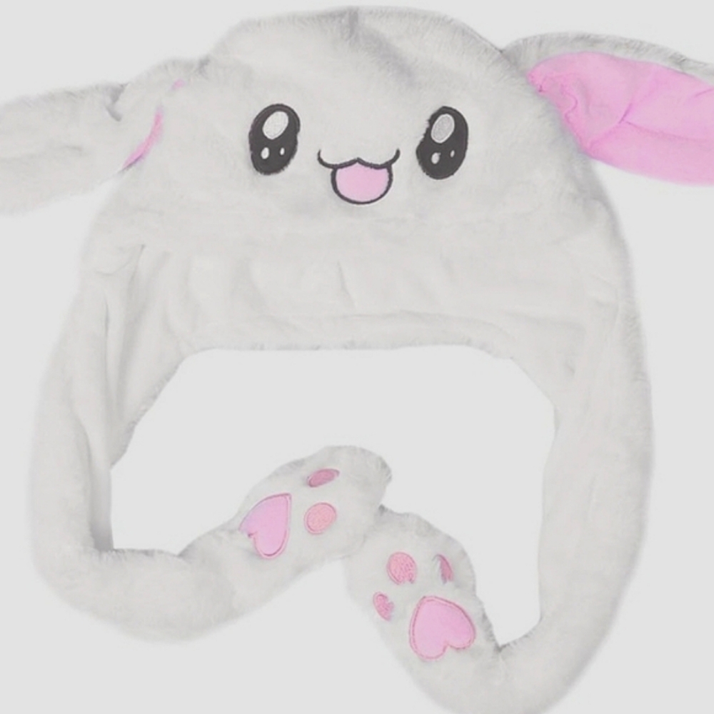 Kawaii Anime Bunny Children’s Hat Squeezable Ears Toque Plush Fluffy